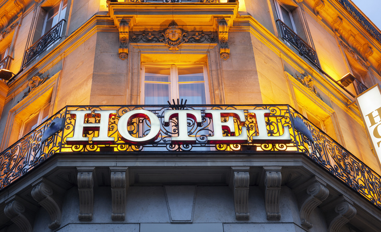 Hotel Exterior Sign