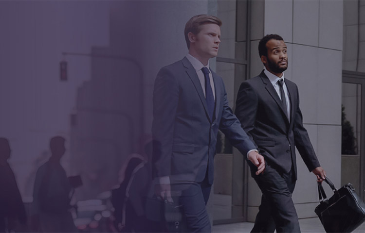2 men walking