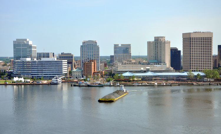 Hampton Roads Area Aerial