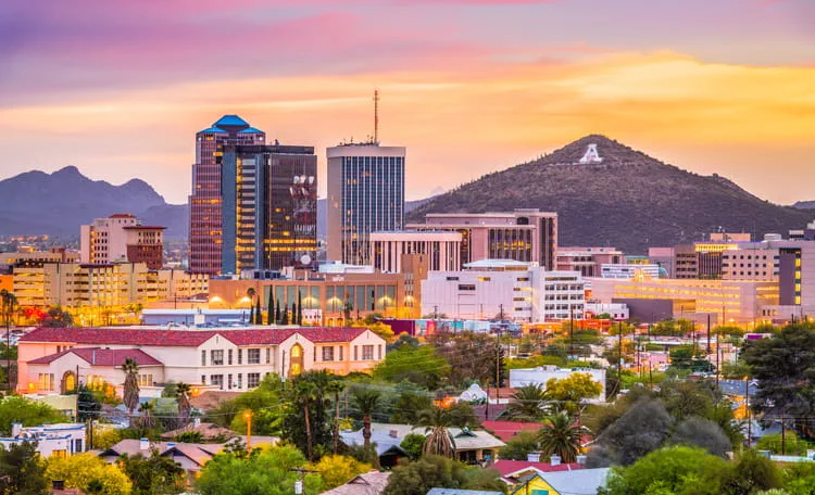 Tucson Downtown Skyline Aerial