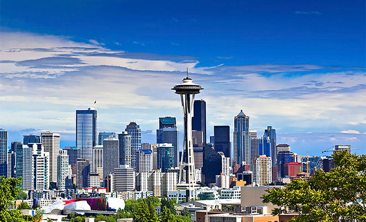 Seattle Downtown Aerial View