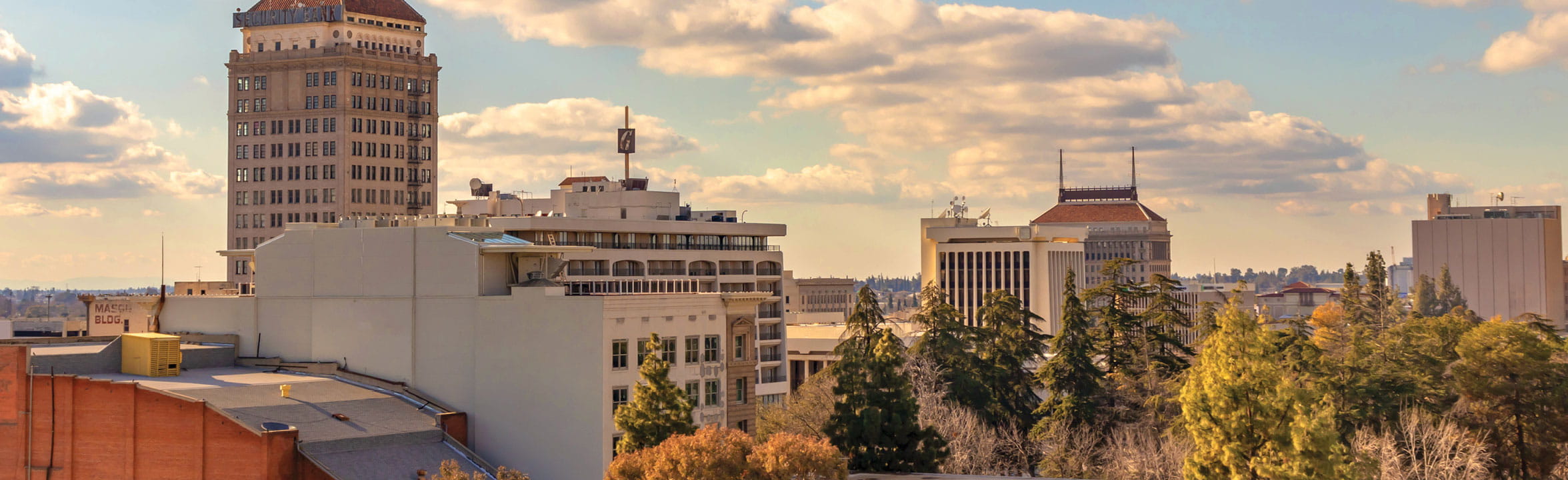 Fresno California skyline