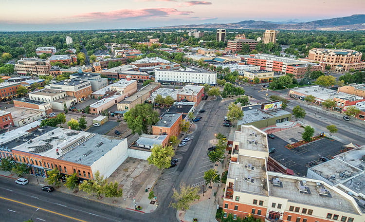 Fort Collins Colorado skyline