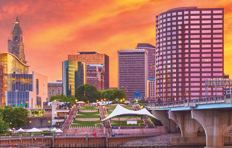 Hartford Connecticut skyline