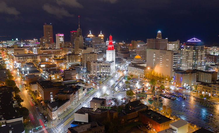 Buffalo New York skyline