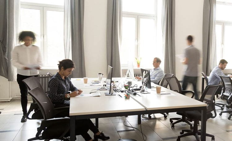 Team in workplace office (image)