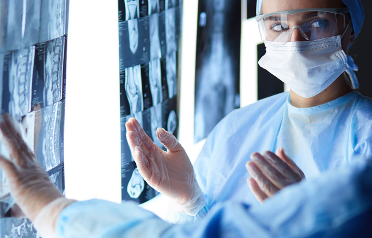 Doctors reviewing Xrays