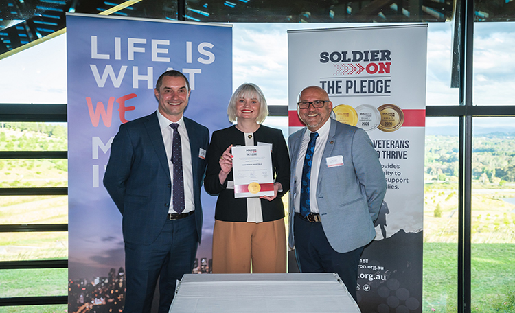 Cushwake makes the pledge with soldier on | AU | Cushman & Wakefield