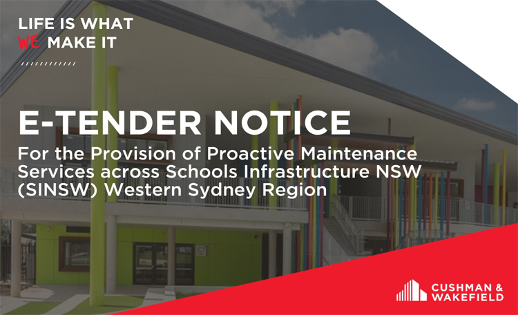 E-Tender Notice for School Infrastructure NSW
