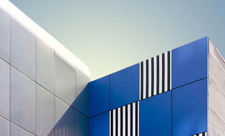 modernist building exterior