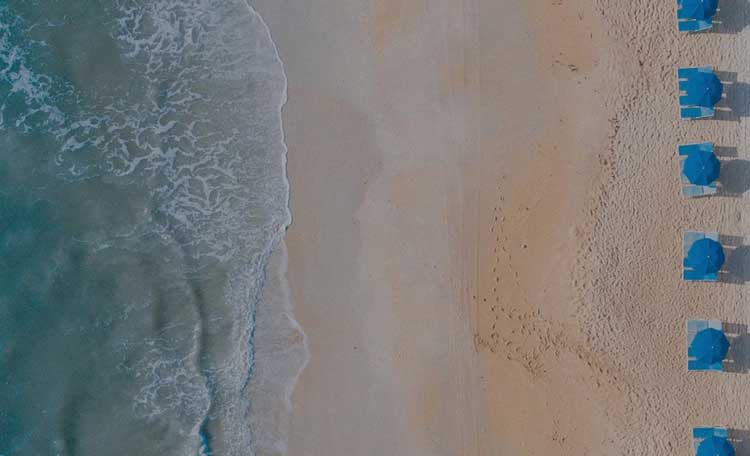 Beach Chairs by Ocean