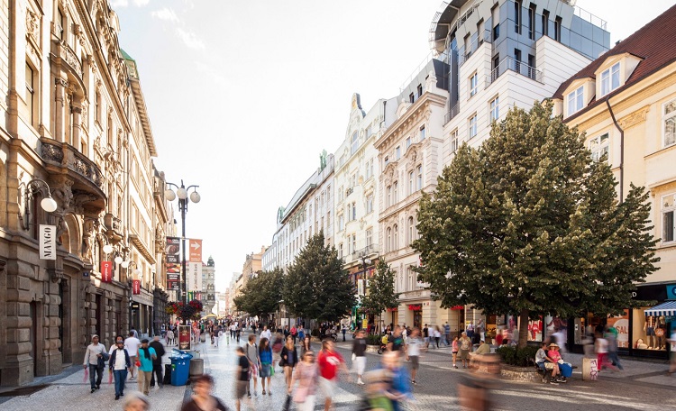 Country ranking based on the most expensive retail streets