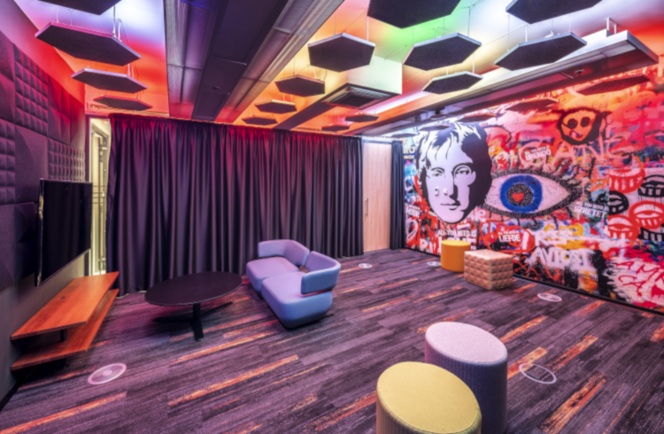 office, workplace, design, beatles