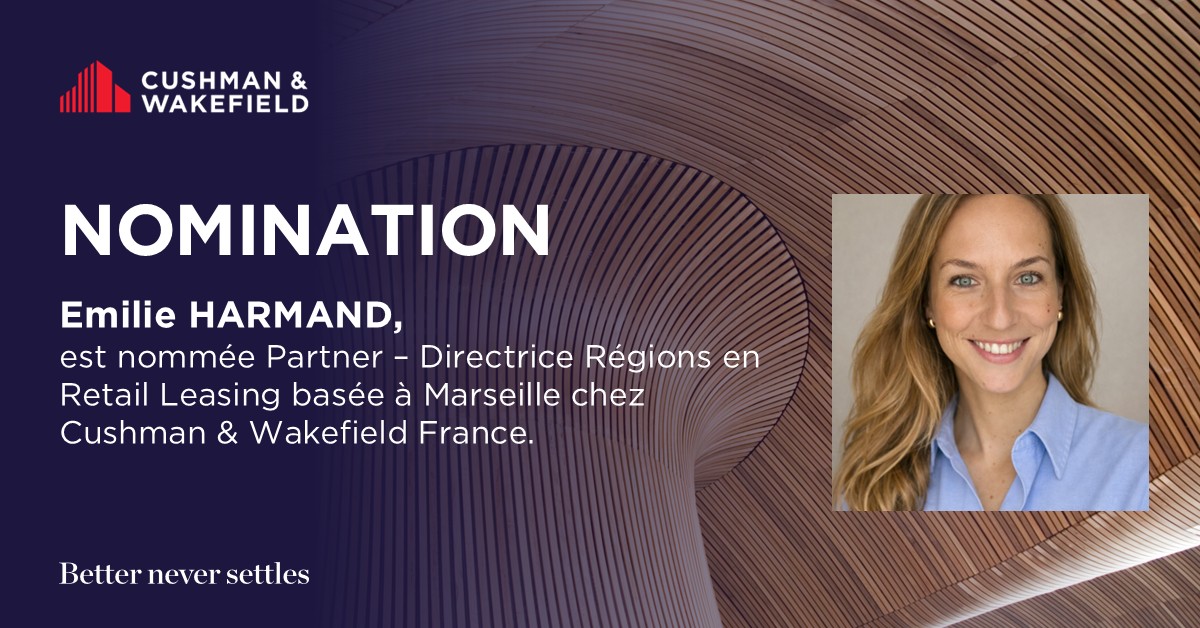 Le département Commerces de Cushman & Wakefield France renforce sa présence dans le sud de la France.