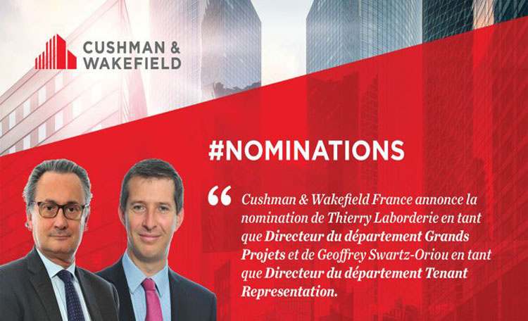 Nominations au sein de l'Agence / Leasing Agency