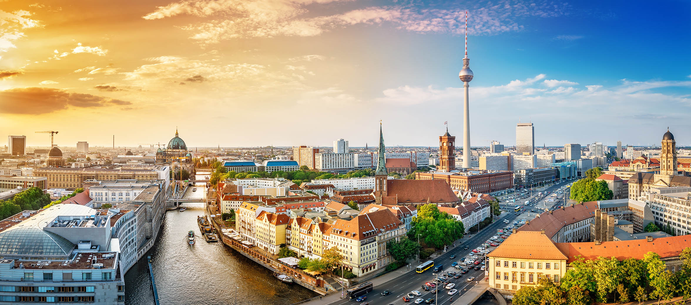 Berlin Skyline with Spree