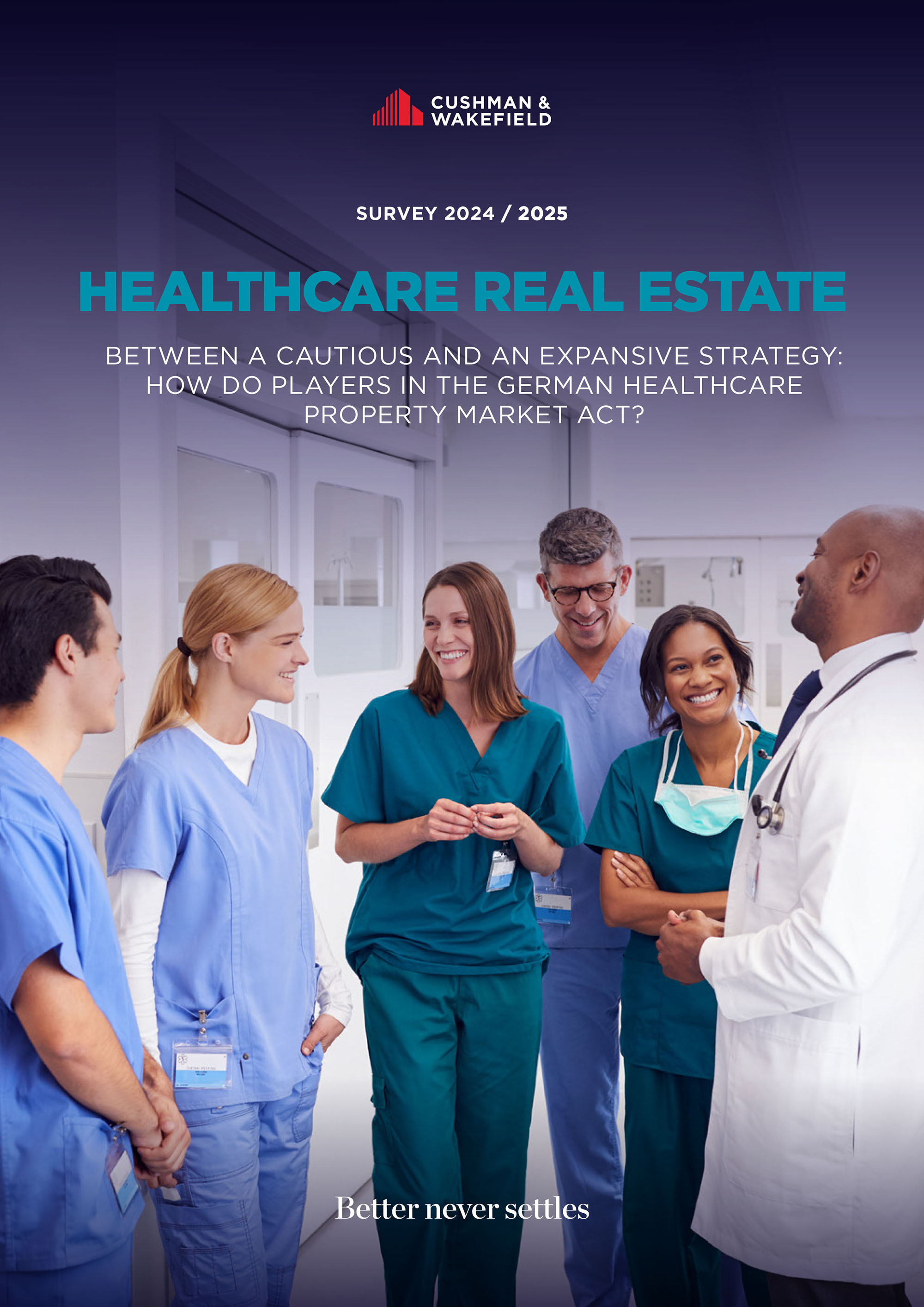 Hospital staff in conversation