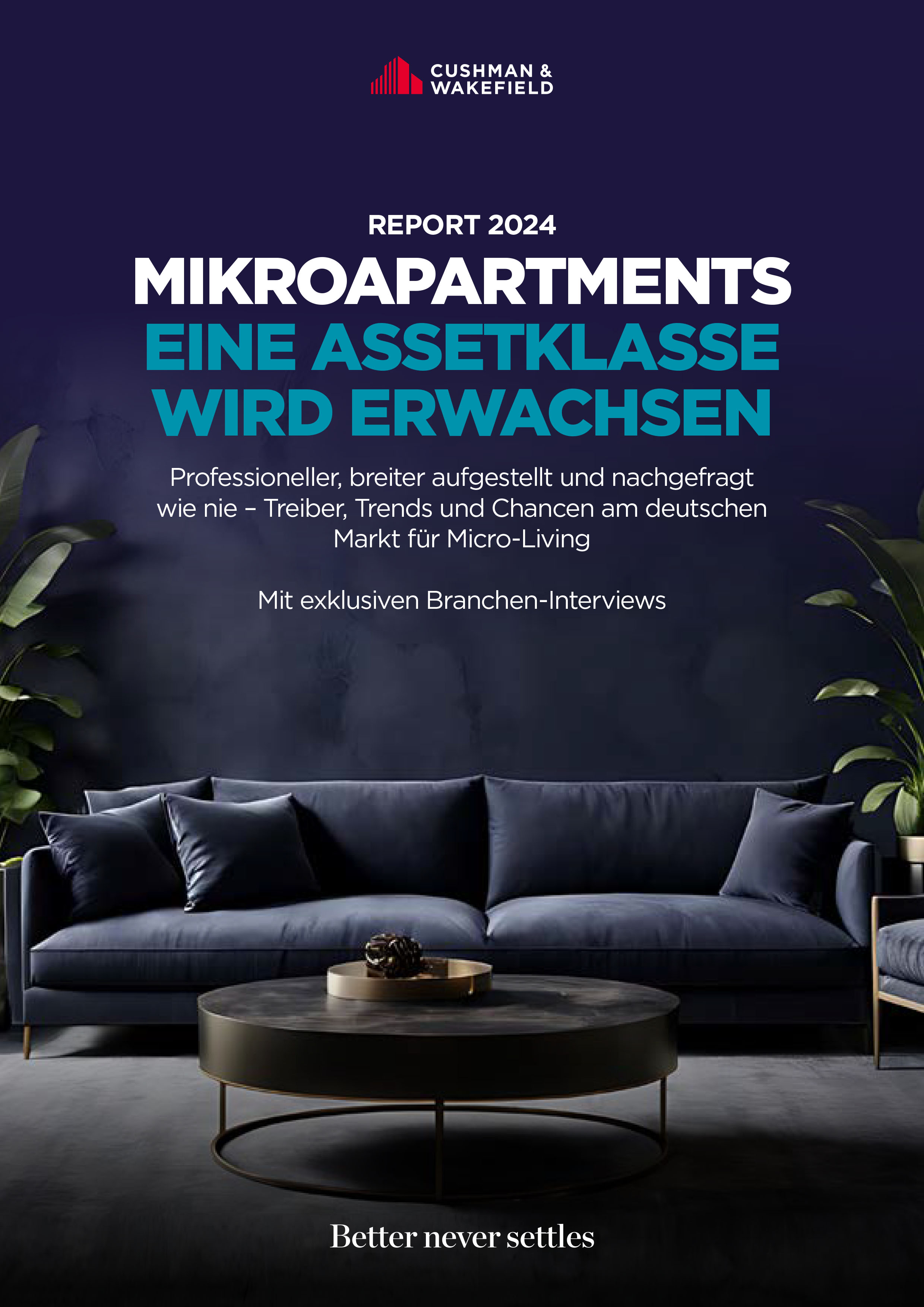 Titelseite Micro Apartments Report - Wohnzimmer