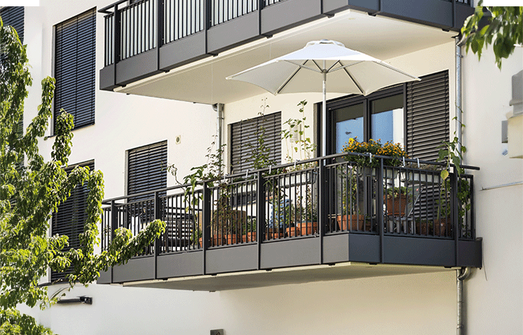 Balcony with Umbrella