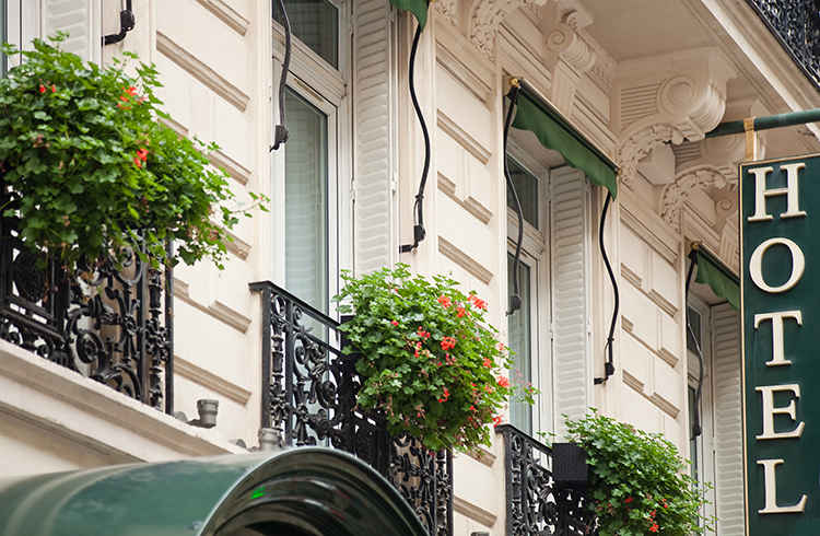 Hotel Blog Post Hospitality; hotel, facade, green, plants, stone