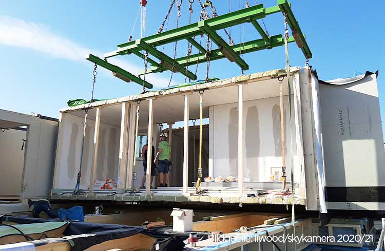 Modular timber building site