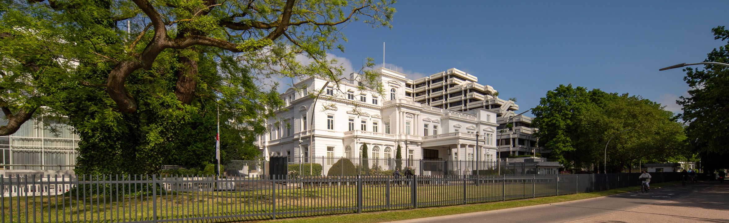 The U.S. Consulate General on the banks of the Alster in Hamburg