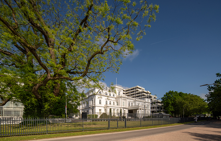 The U.S. Consulate General on the banks of the Alster in Hamburg
