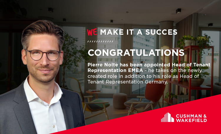 Pierre Nolte becomes Head of Tenant Representation EMEA 