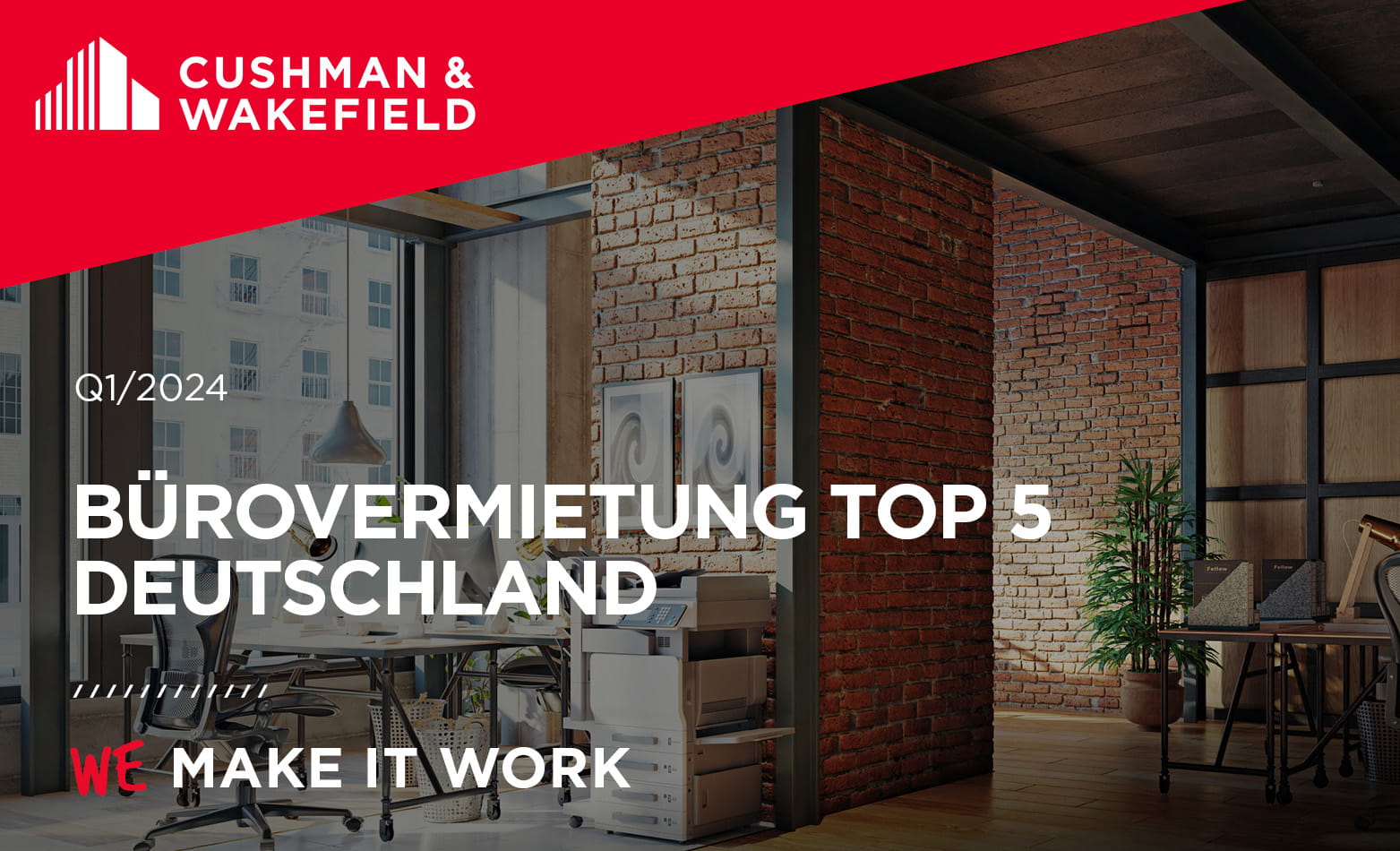 Bürovermietung Top 5 Deutschland Q1 2024