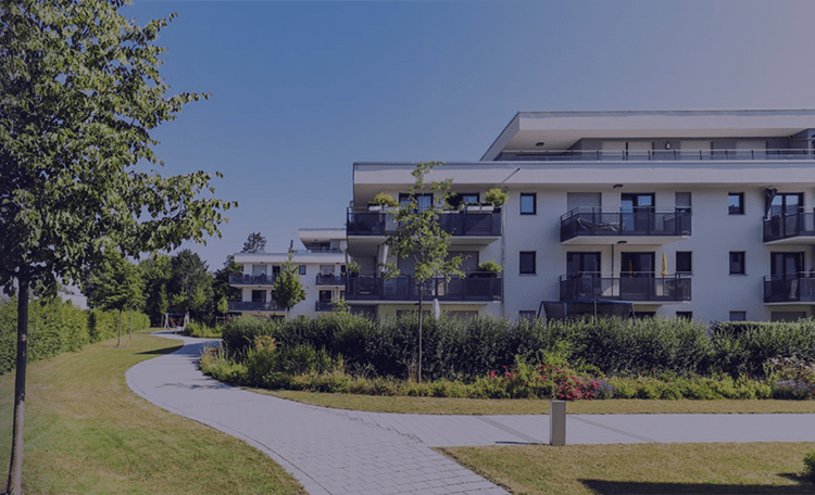 Apartments in a park
