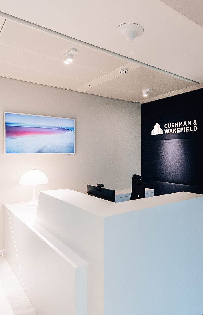 Reception area of the Hamburg office