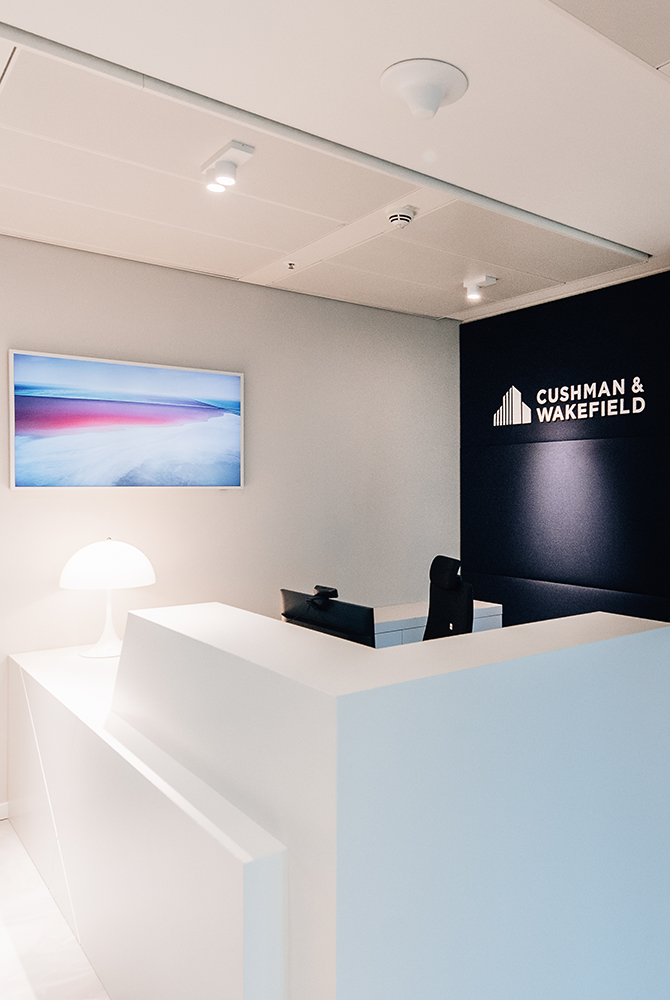 Reception area of the Hamburg office
