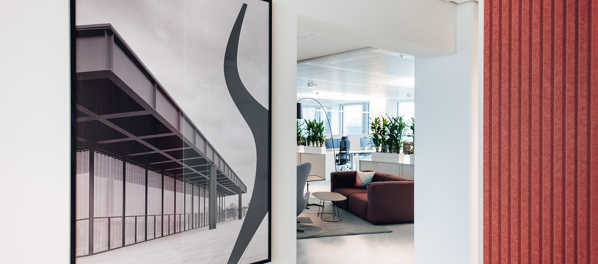 BAUHAUS Poster mit Blick auf das Hamburger Büro