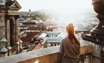 Looking out over Buda castle, Budapest