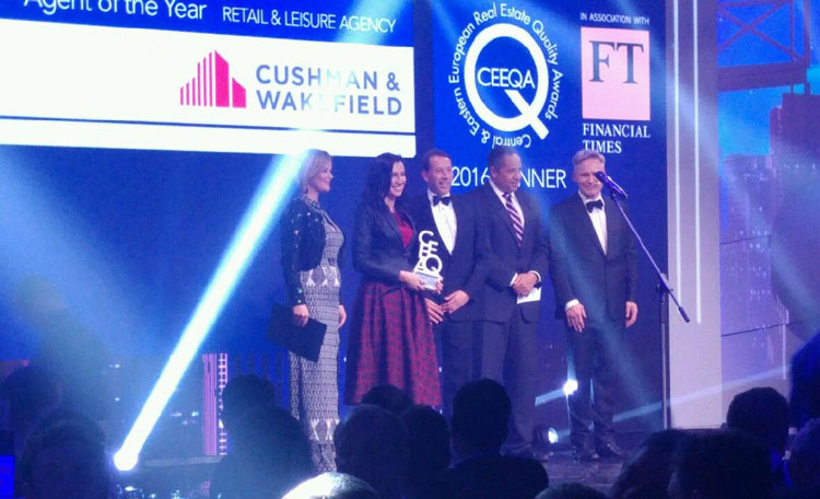 Cushman & Wakefield Named CEE Retail & Leisure Agency Firm of the Year 2016