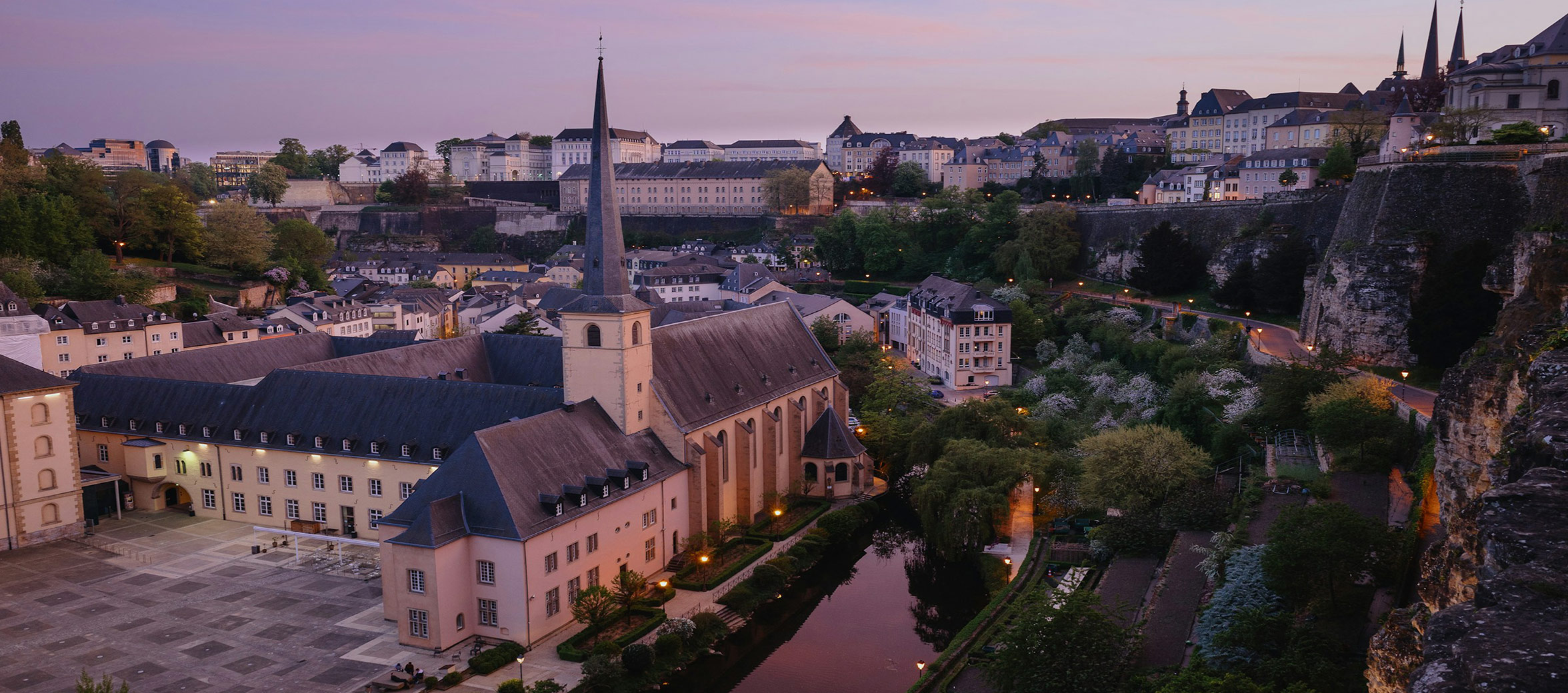 Luxembourg city skyline