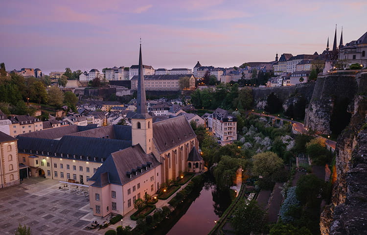 Luxembourg city skyline