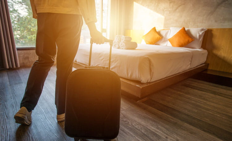 Luggage in Hotel Room (image)