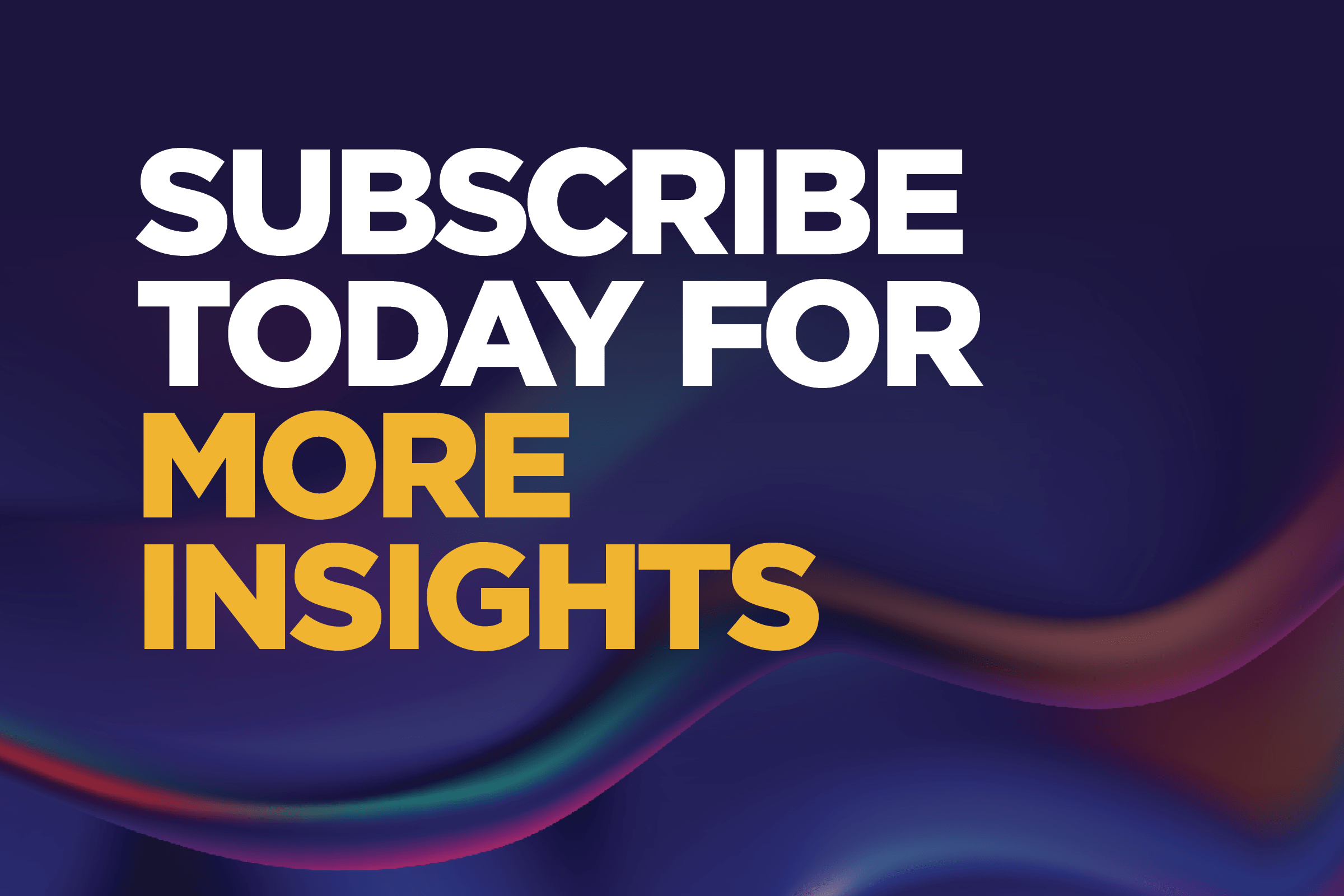 Subscribtion banner