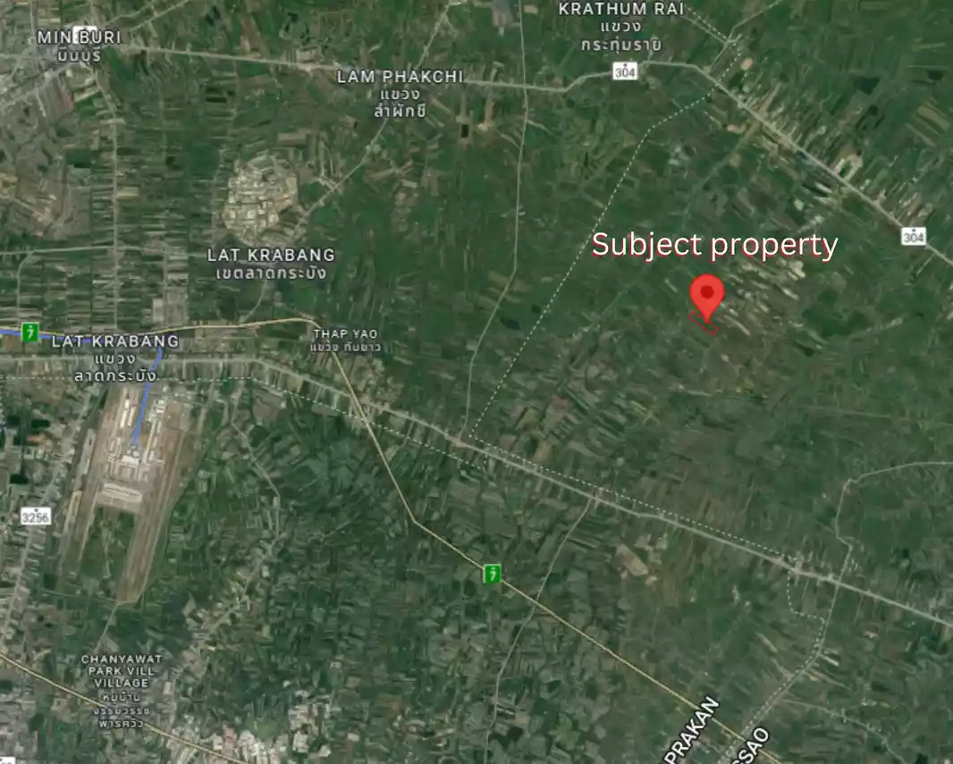 Land for Industrial Use 520 Rai (Approx. 832,000 sqm.) near Suvarnabhumi Airport