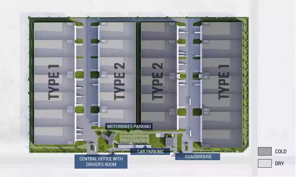 Warehouse for Rent in Yen Phong Industrial park-  Bac Ninh, Vietnam