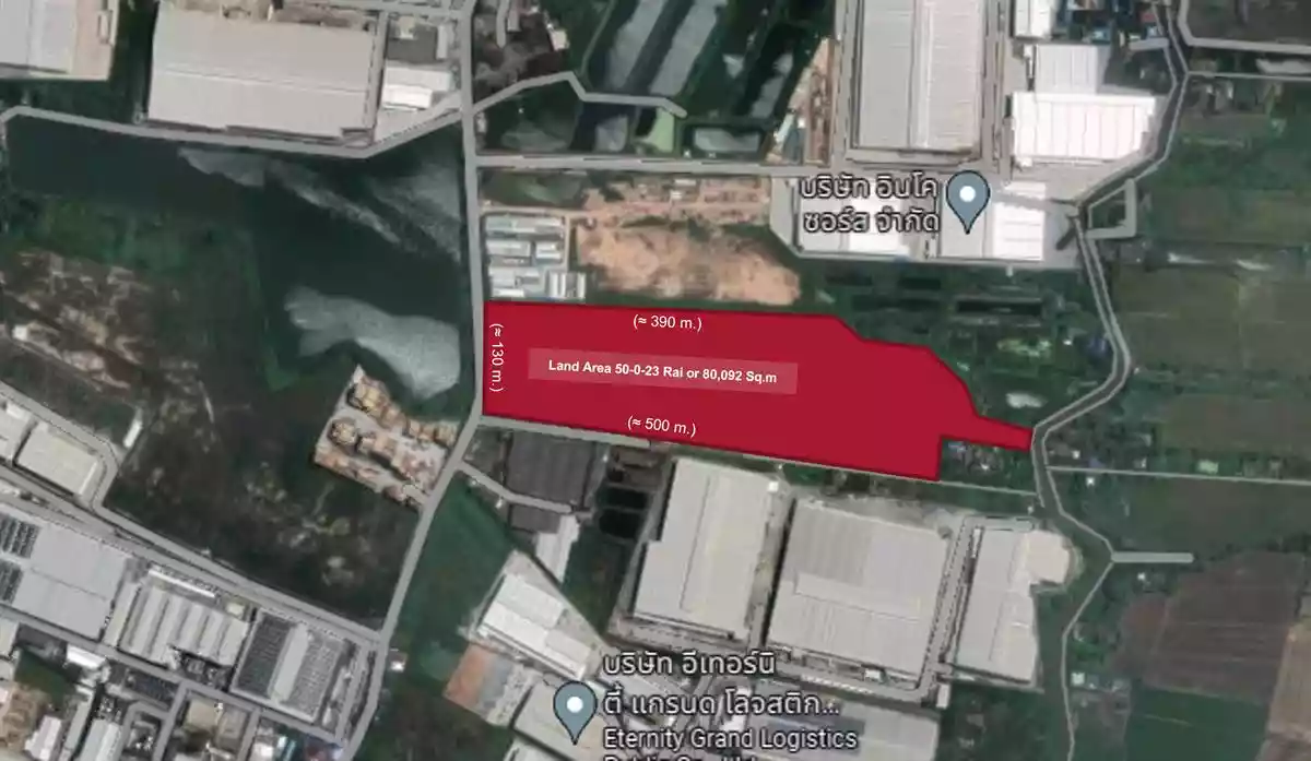 Purple Zone, Industrial Land for Sale at Bangna-Trat Road km.23 (Outbound) 