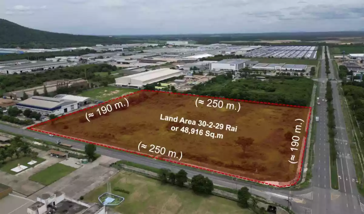 Land for Sale 30-2-29 Rai in Gateway Industrial Estate, Chachoengsao