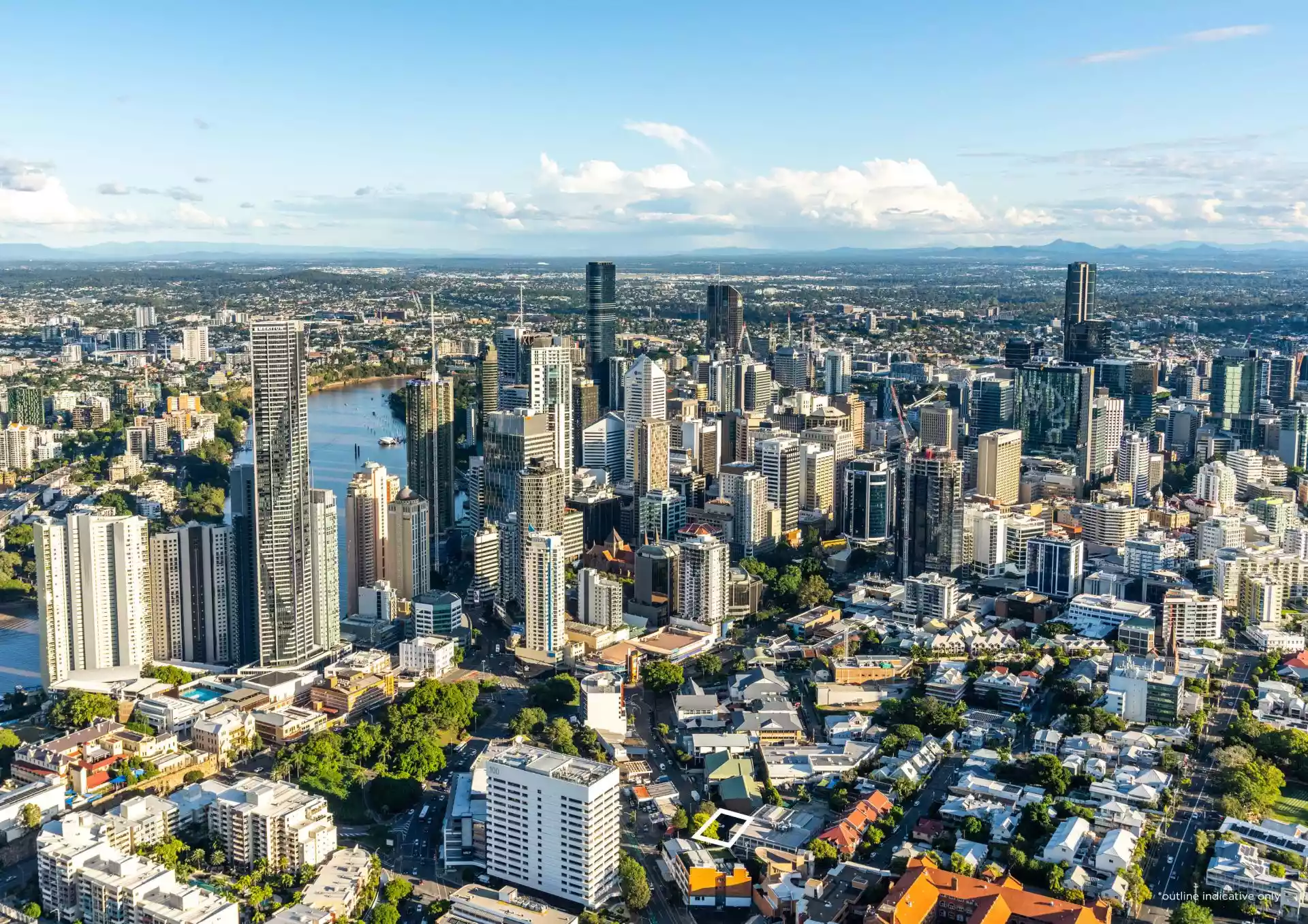 A Fortitude Valley corner land holding improved by a commercial carpark