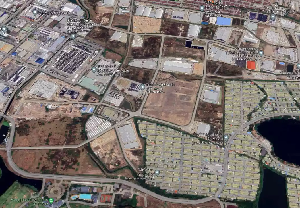 Industrial Land for Sale approximate 15 rai at Phraeksa, Samut Prakan Purple Zone