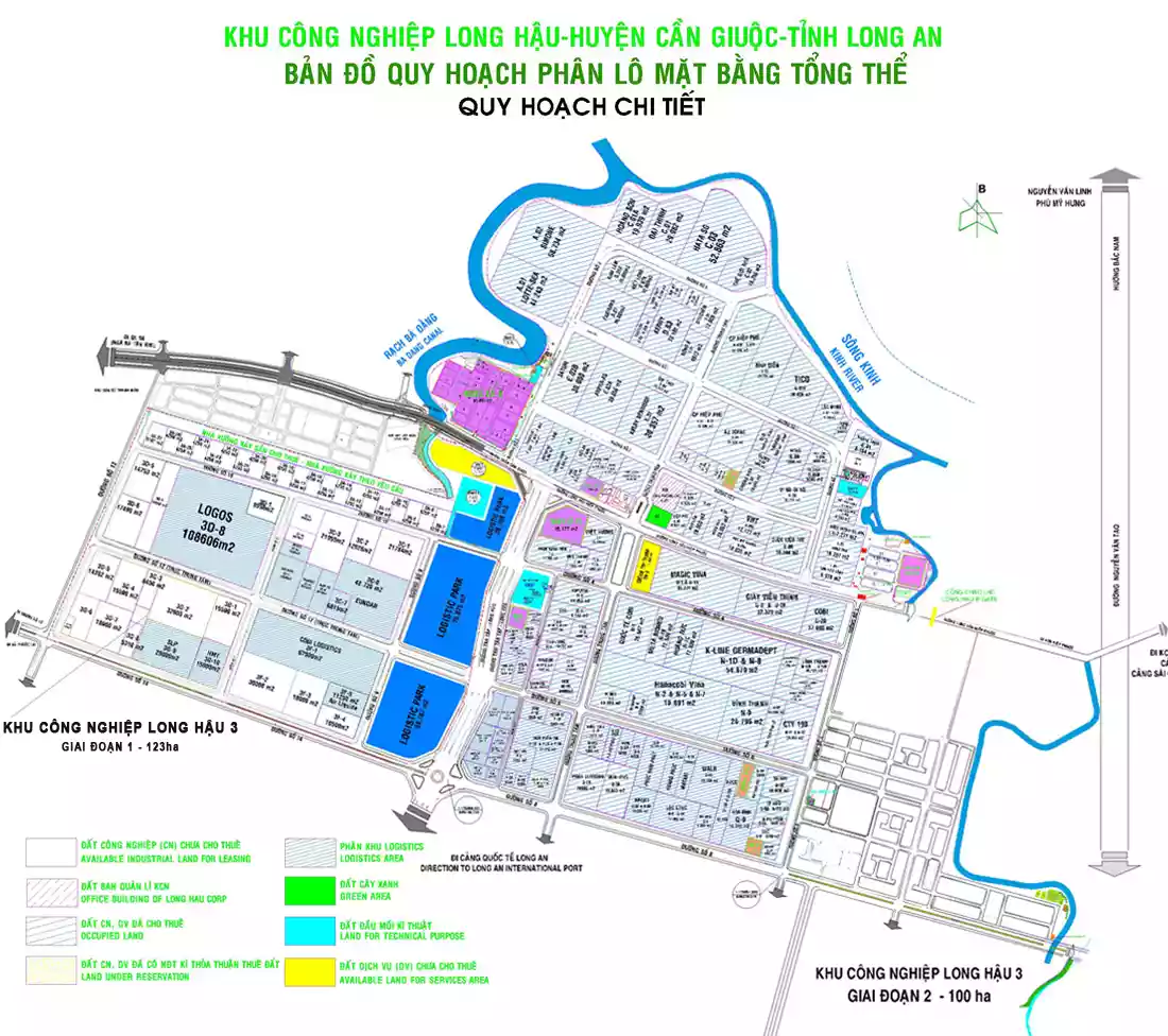 Industrial Land For Lease in Long Hau III Industrial Park, Long An Province, Vietnam