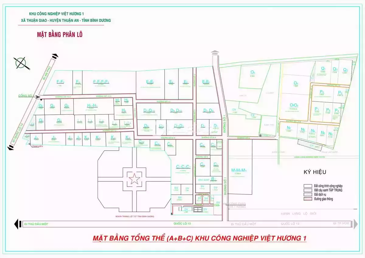 Industrial Land For Lease in Viet Huong I Industrial Park, Binh Duong Province, Vietnam
