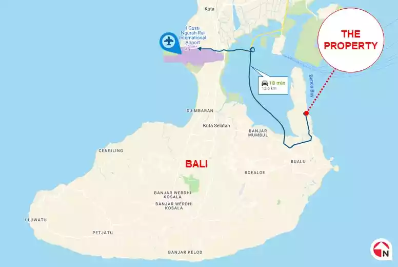 1.5 Ha Beach Front Land at Nusa Dua