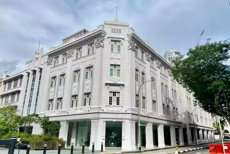 Art Deco Conserved Shophouse In Museum Planning Area, City Hall, Singapore