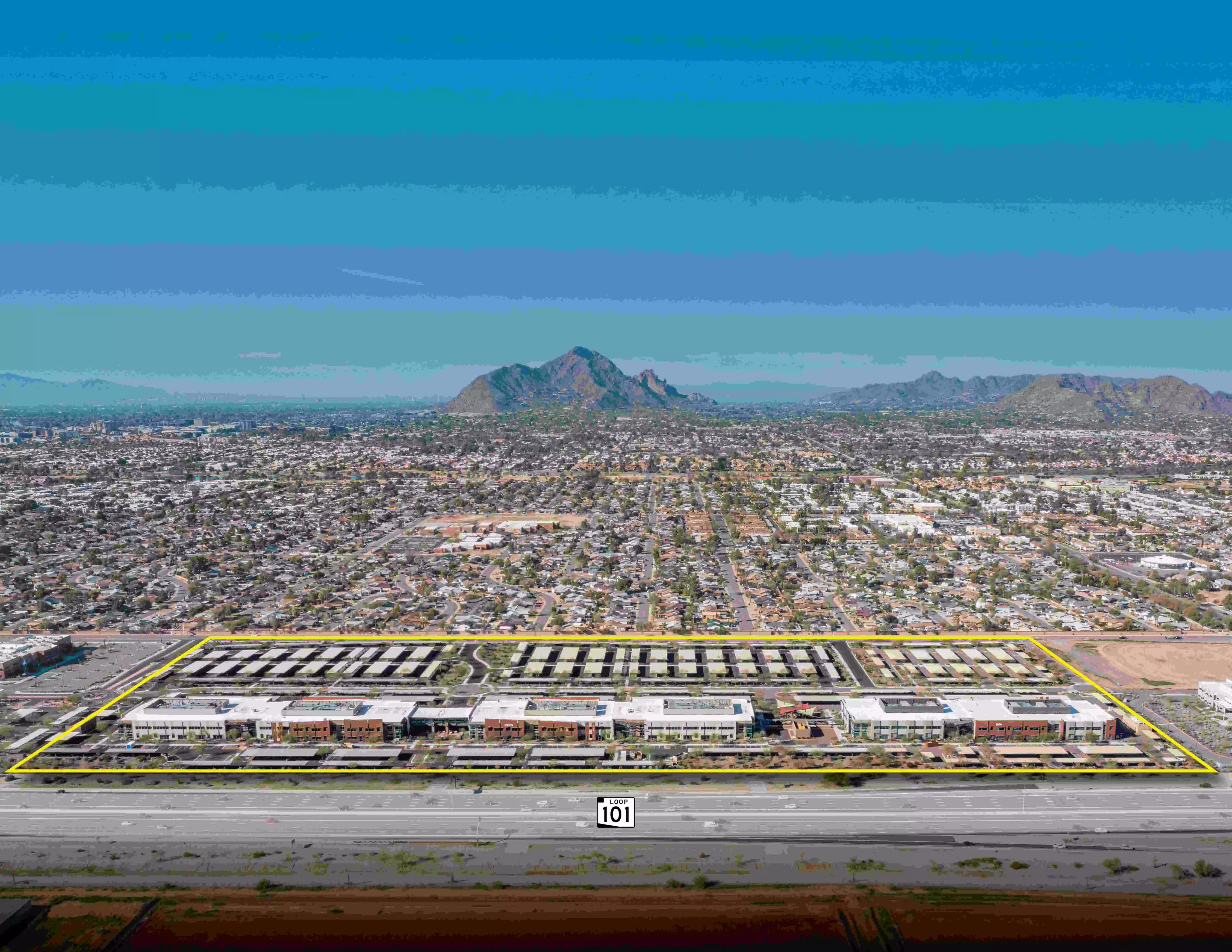 3 Building Aerial - Full Property View
